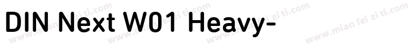 DIN Next W01 Heavy字体转换
